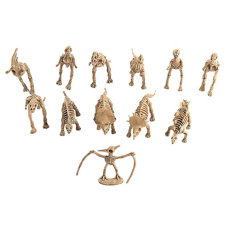12pcs Simulation Dinosaur Skeleton
