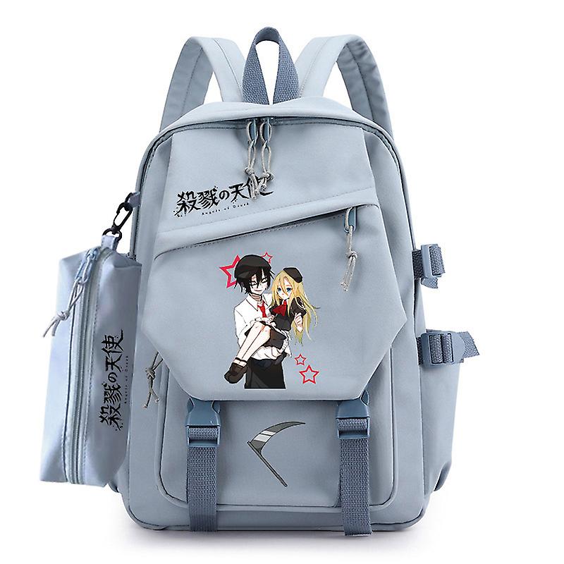 ملائكة الموت حقائب الظهر للبنين حقائب مدرسية للبنات للمراهقين سعة كبيرة نايلون حقيبة كتف الطالب حقيبة مدرسية ثانوية