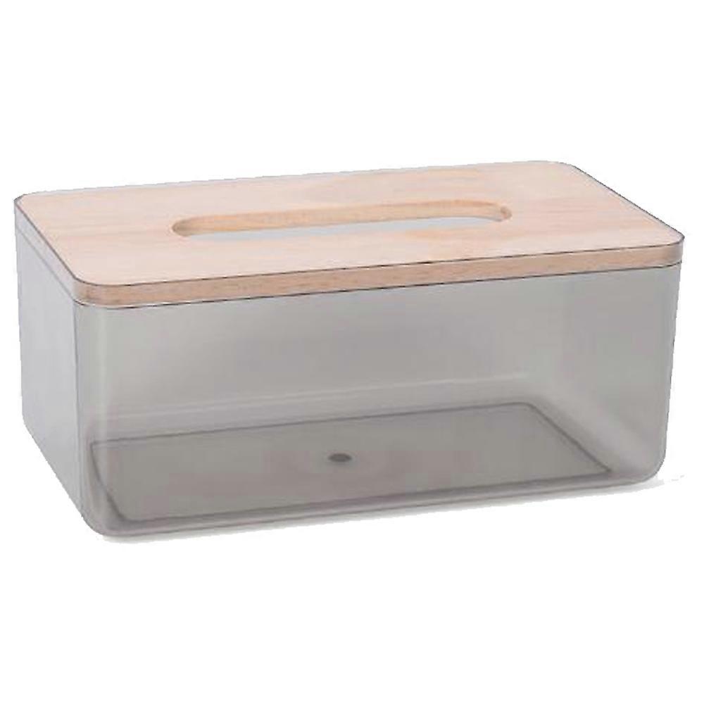 Modern Minimalist Clear Tissue Box Holder Rectangular