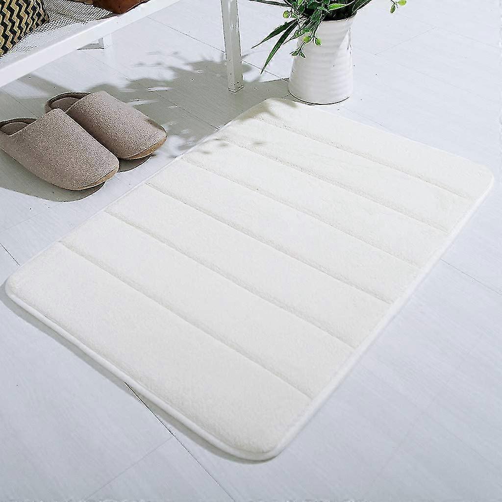Bathroom Mat Memory Foam Bath Mat, Non Slip Absorbent Super Soft Microfiber Bath Mat Set