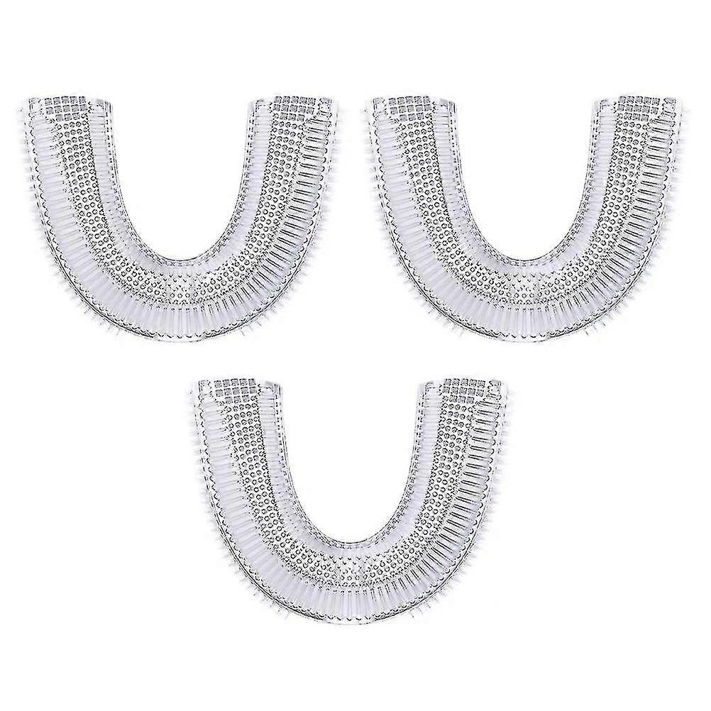 3 τεμάχια Κεφαλές Οδοντόβουρτσας σε σχήμα U Κεφαλές Ηλεκτρικής Οδοντόβουρτσας Κατάλληλες για Τρόφιμα (Λευκές) - FCY