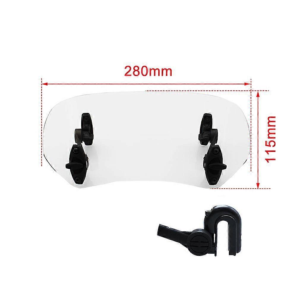 Exquisite Universal Motorcycle Scooter Adjustable Clip On Windscreen Windshield Extension Spoiler Wind Deflector Adjustable Lockable