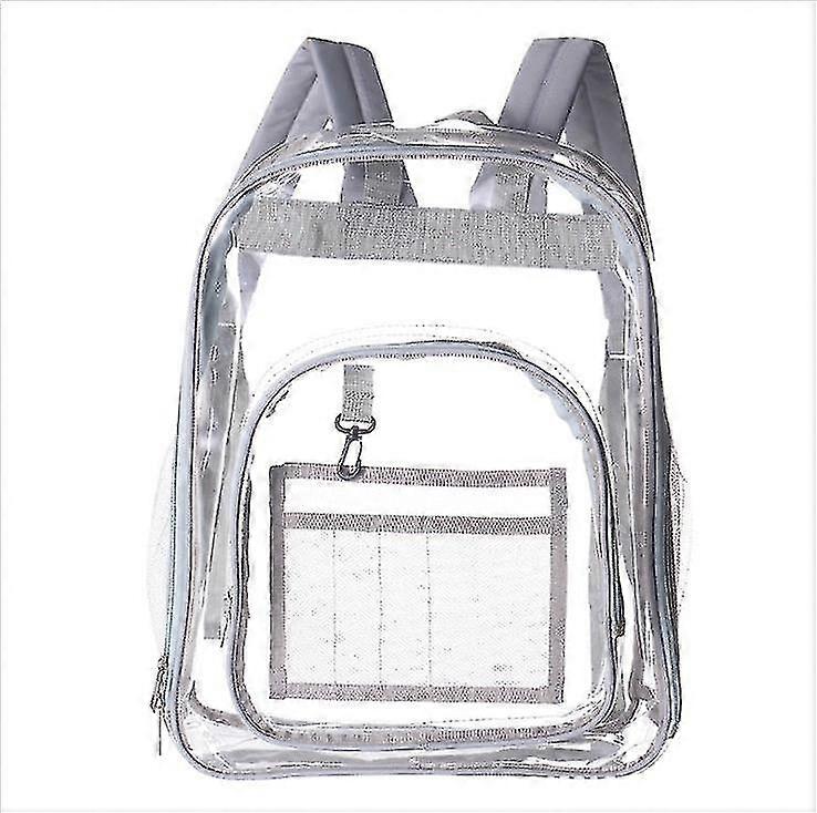 Sac à dos transparent, sac à dos transparent robuste, sac d’école en pvc pour femmes hommes