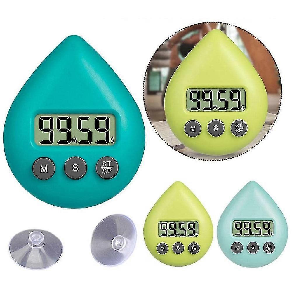 Digital Shower Clock With Timer, Waterproof Timer With Alarm And Suction Cup