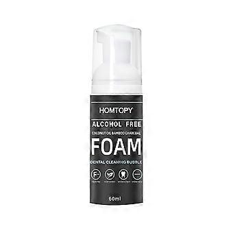 Coconuts Oil Bamboos Charcoal Mousses Foam Toothpaste Cleaning Teeth Stains Removing Yellows Protecting Gums Cleaning Mouth 60ml