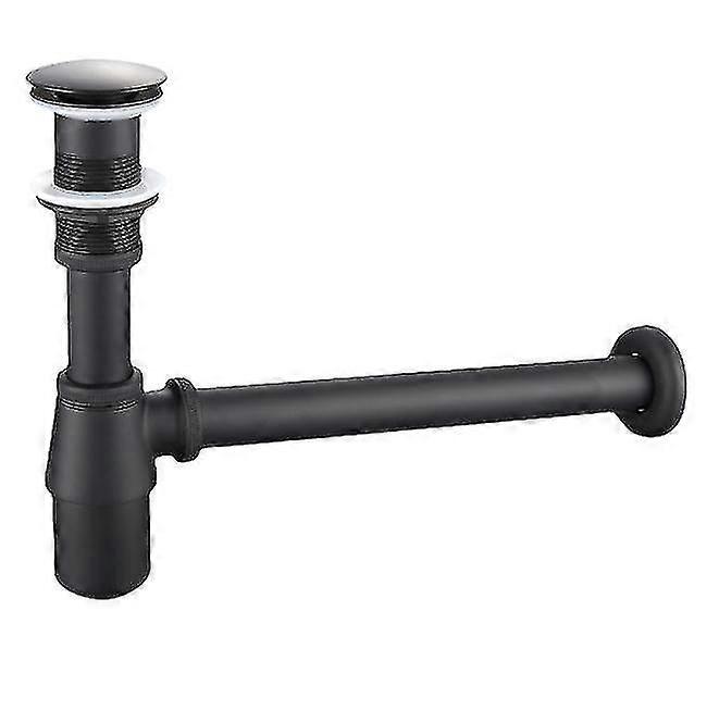 Sink Trap, Keymark Universal Sink Trap With 200mm Dip Tube, 1 1/4 X 32mm Adjustable Smell Proof Leak Proof Sink, Premium Sink Drainer In Wall Mounted