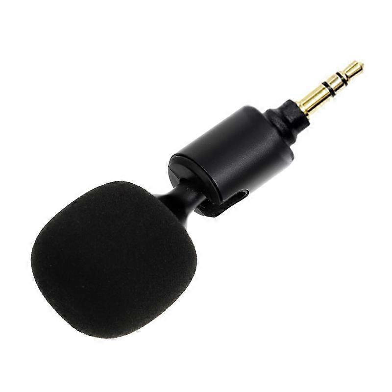 Phone Microphone 3.5 Straight Head 3-section Plug (Sponge Cover)