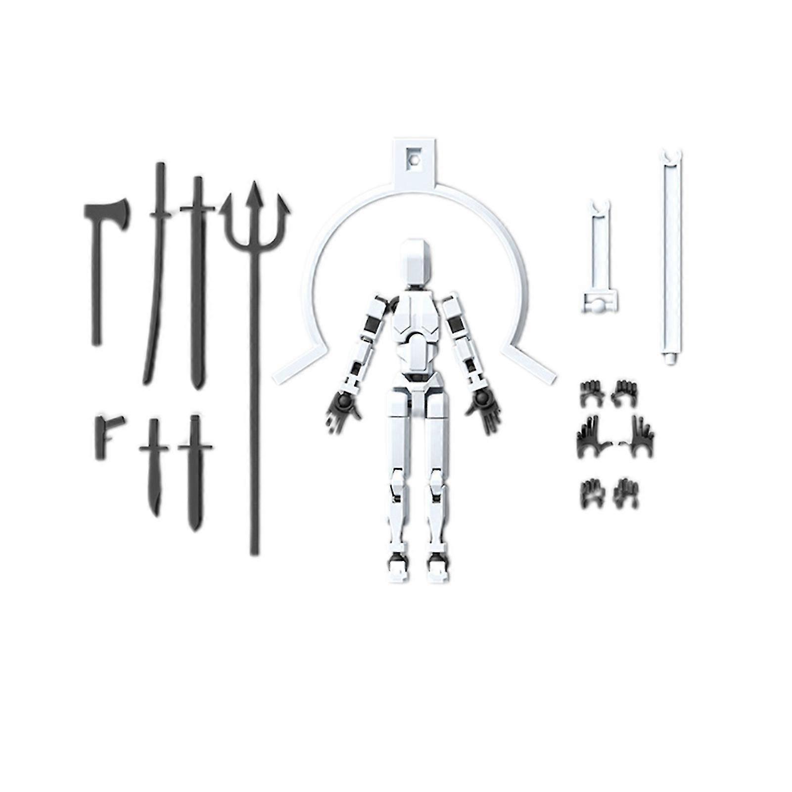 Actions Figure Toys for Children Multi-Jointed Movable Articulated Robot Dummys Toy for Children