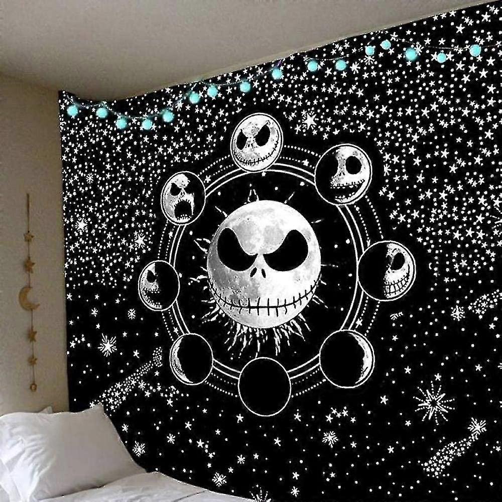 Nightmare Before Christmas Tapestry Wall Hanging Starry Night Sky Gift