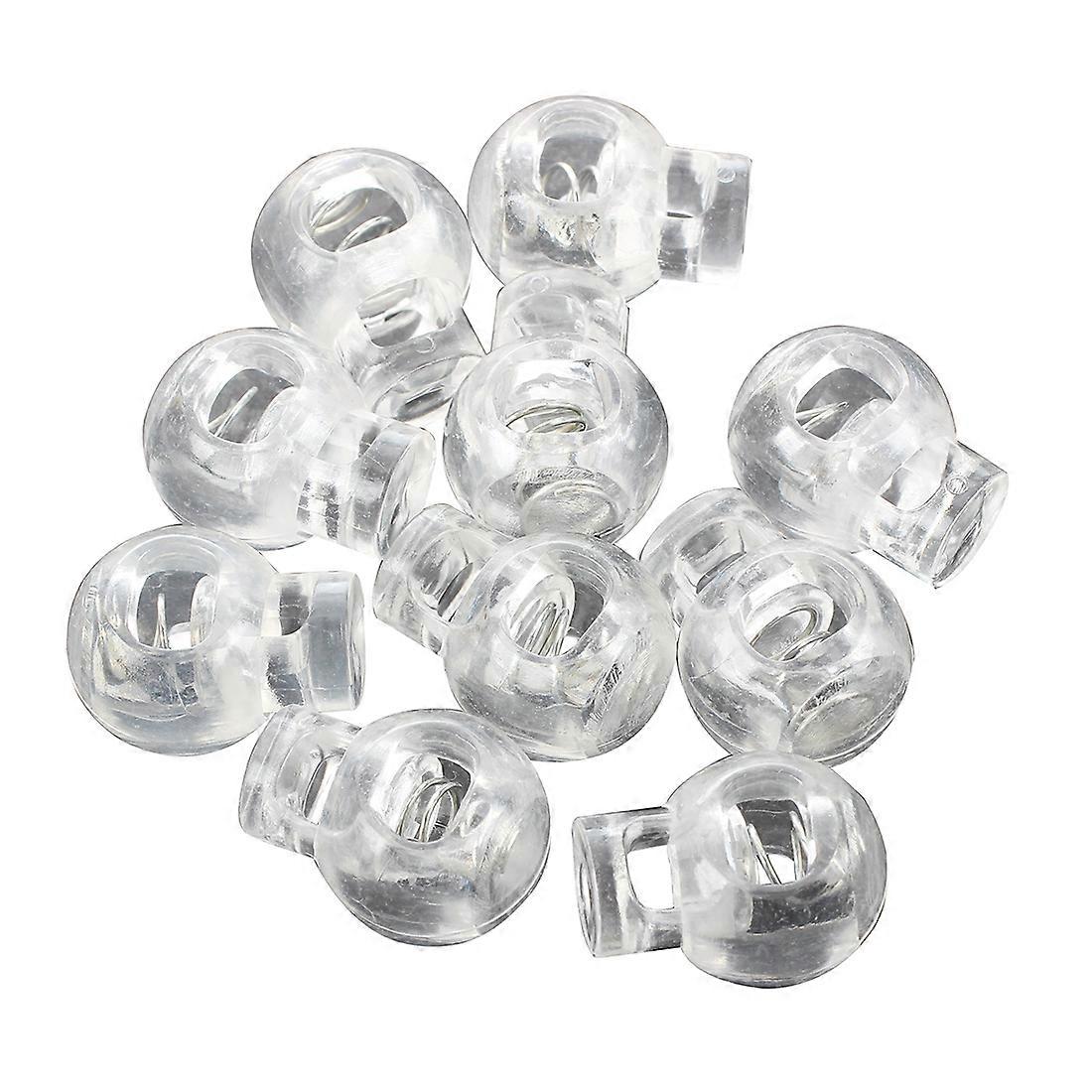 Plastic Toggle Spring Stop Single Hole String Cord Locks 10 Pcs