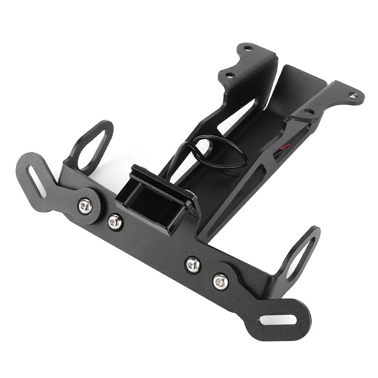 Motorrad Kennzeichenhalter hinten mit weißem LED-Licht passend für Yamaha MT?09 Tracer FJ?09