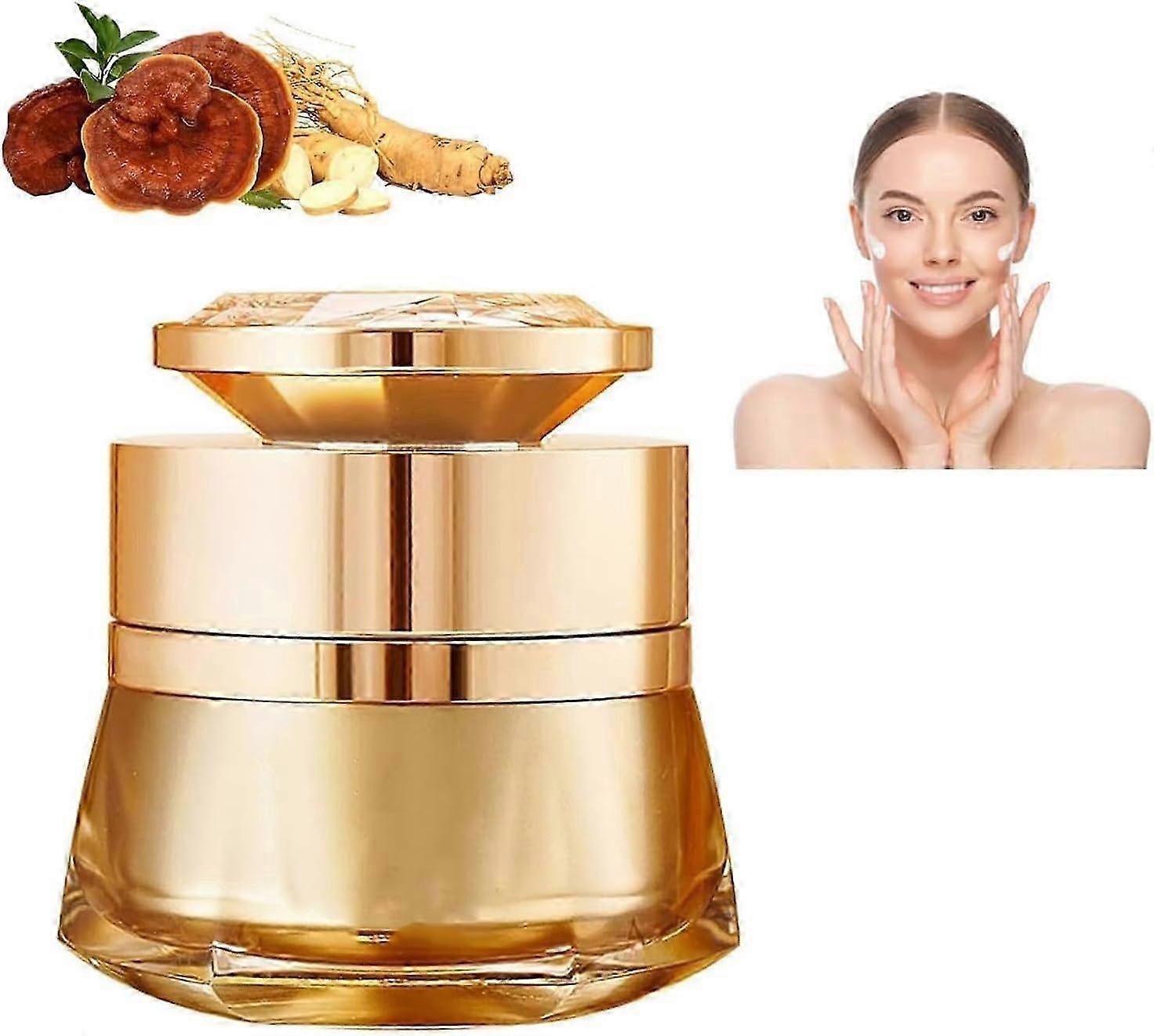 Ginseng and Lingzhi Anti-Wrinkle Cream, Ginseng and Lingzhi Anti-Aging Essence, Firming and Moisturizing Cream for All Skin Types