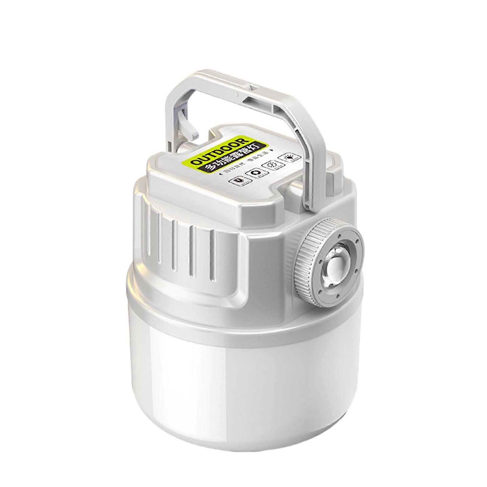 Solar Powered LED Camping Lantern Power Outage Emergency Light 4 Adjustable Brightness Levels Outdoor Lamp