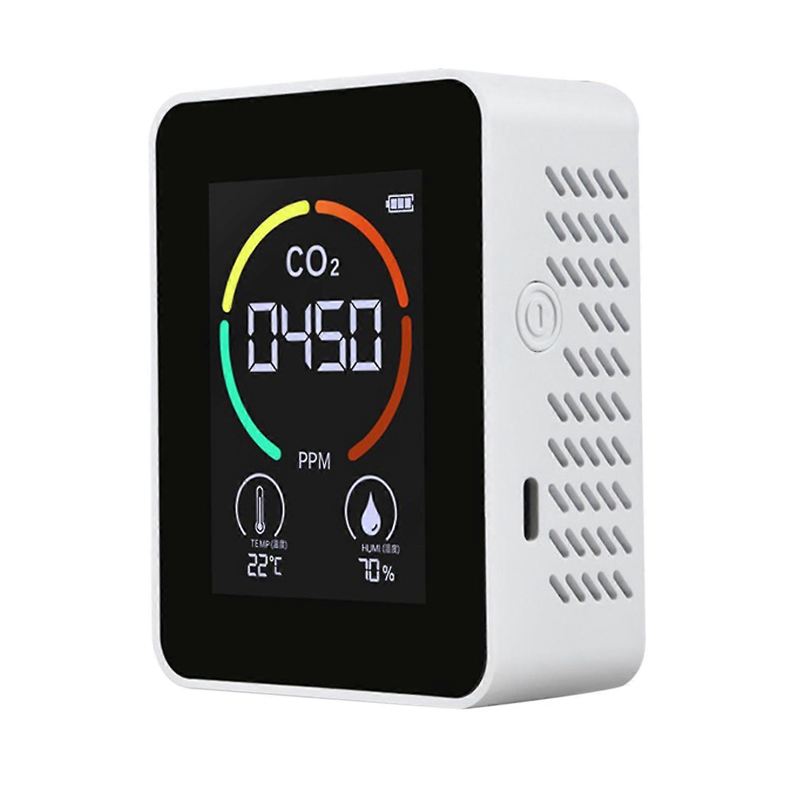 Air Monitor Co2 Meter Detector Air Quality Detector Carbon Dioxide Detector Co2 Sensor Greenhouse Temperature Humidity Monitor
