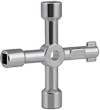 Electric Cabinet Key Gas Meter Key - 4-way Multipurpose Key (1 Pack)