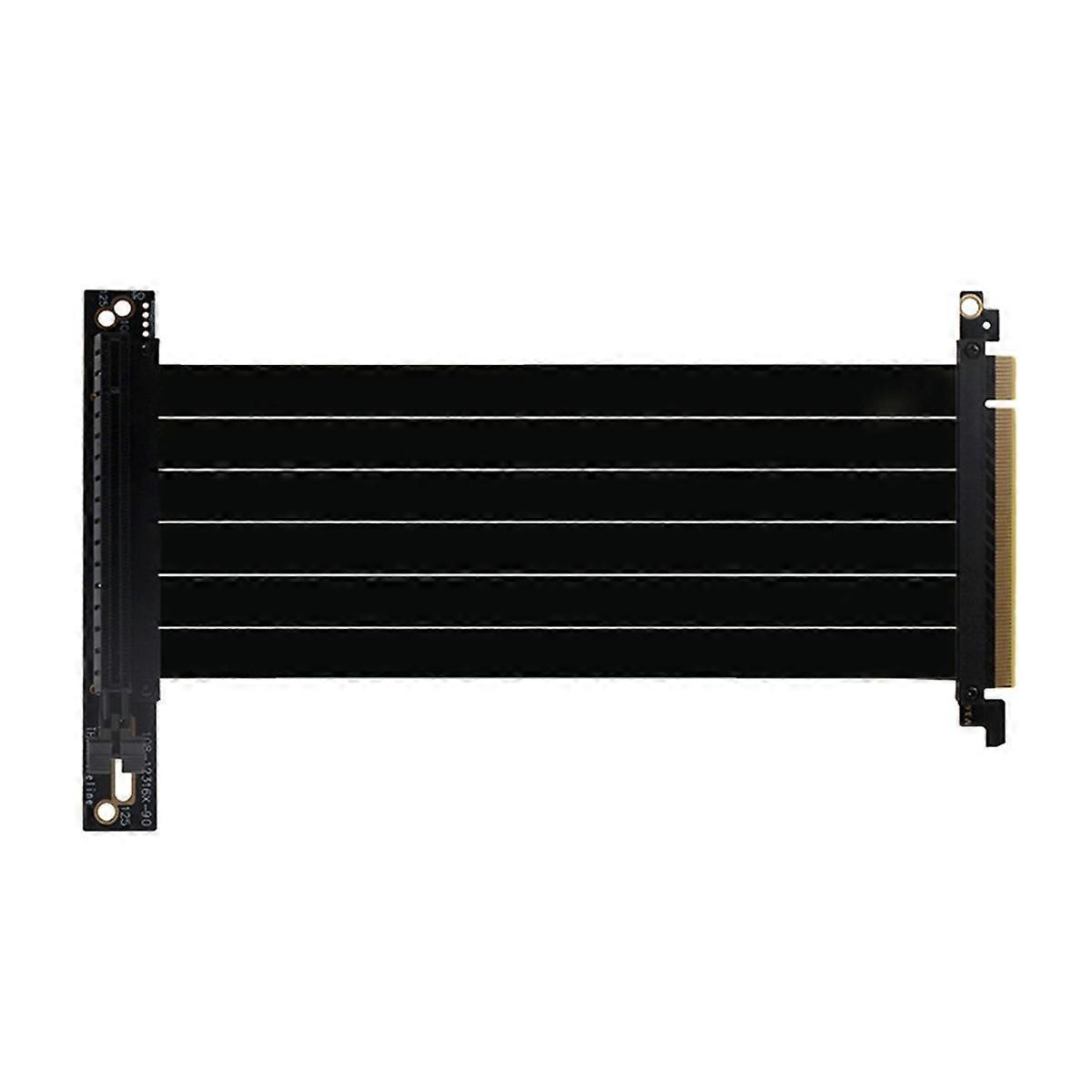 PCI-E 3.0 16X 90 Degree PCI-E Graphics Card Extension Cable Network Card Adapter, Full Speed and St