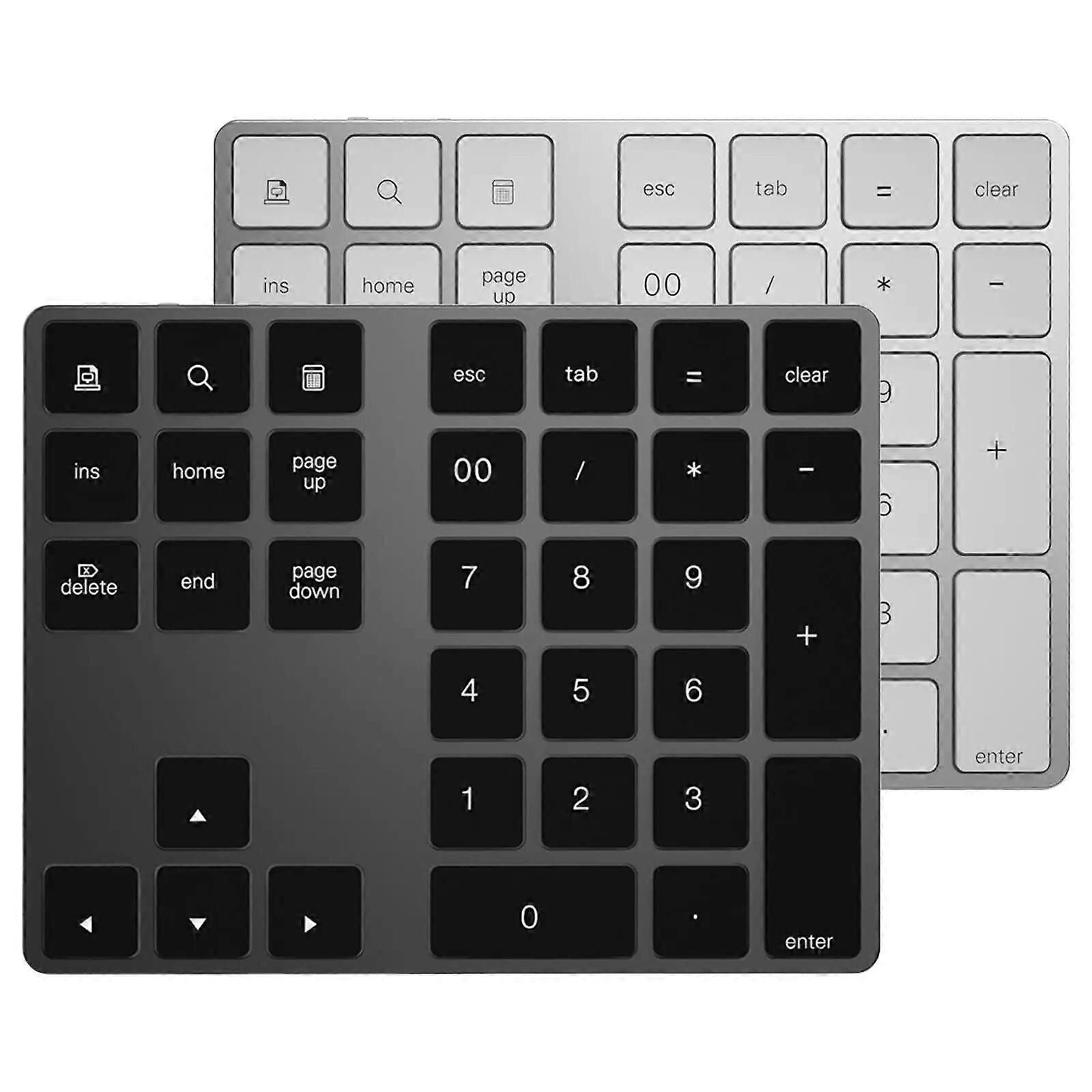 28/34 Keys Keyboard Portable Bluetooth Numeric Keypad Slim Wireless Numpad for PC Tablet for Windows for Android for iOS System