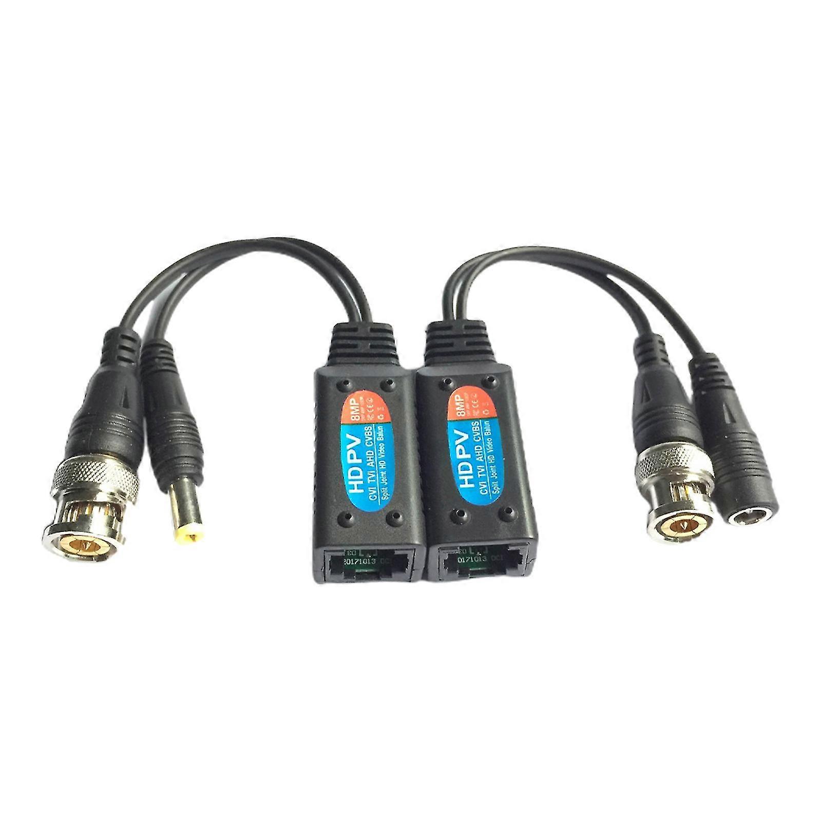 Video Balun 2 In 1 With Power Connectors CVI TVI Long Range Passive Transceiver