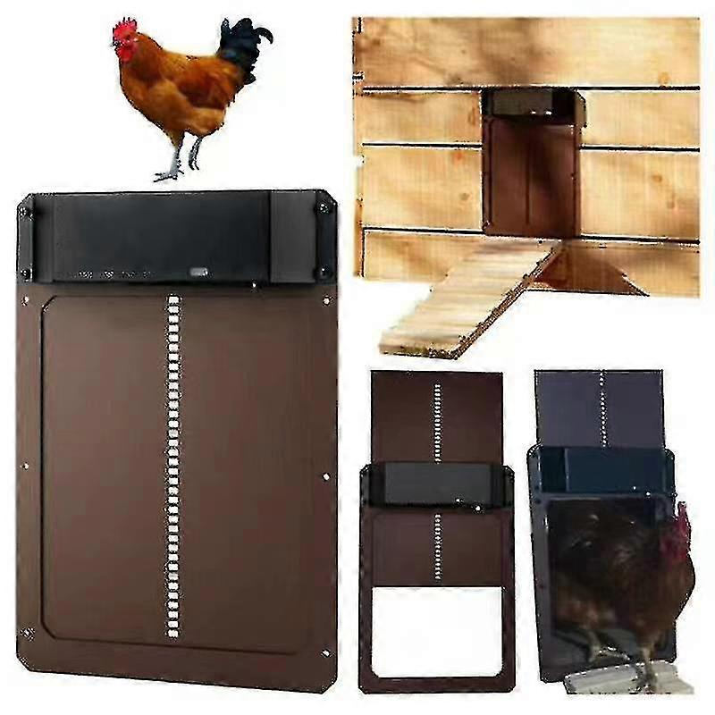 Automatic Chicken Coop Door Light Sense Opener Chicken House Door - Aespa