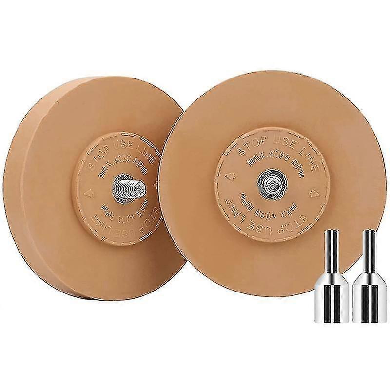 Decal Rubber Eraser Wheel 4inch Adhesive Remover Solid Rubber Wheel