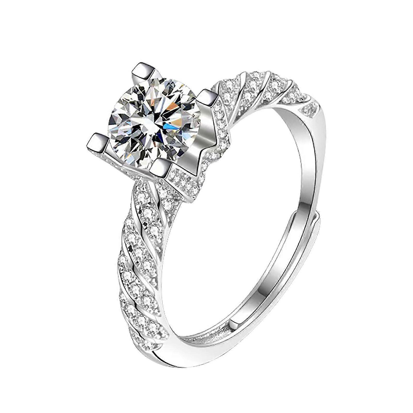 Ring Female Light Luxury Temperament Diamond Ring