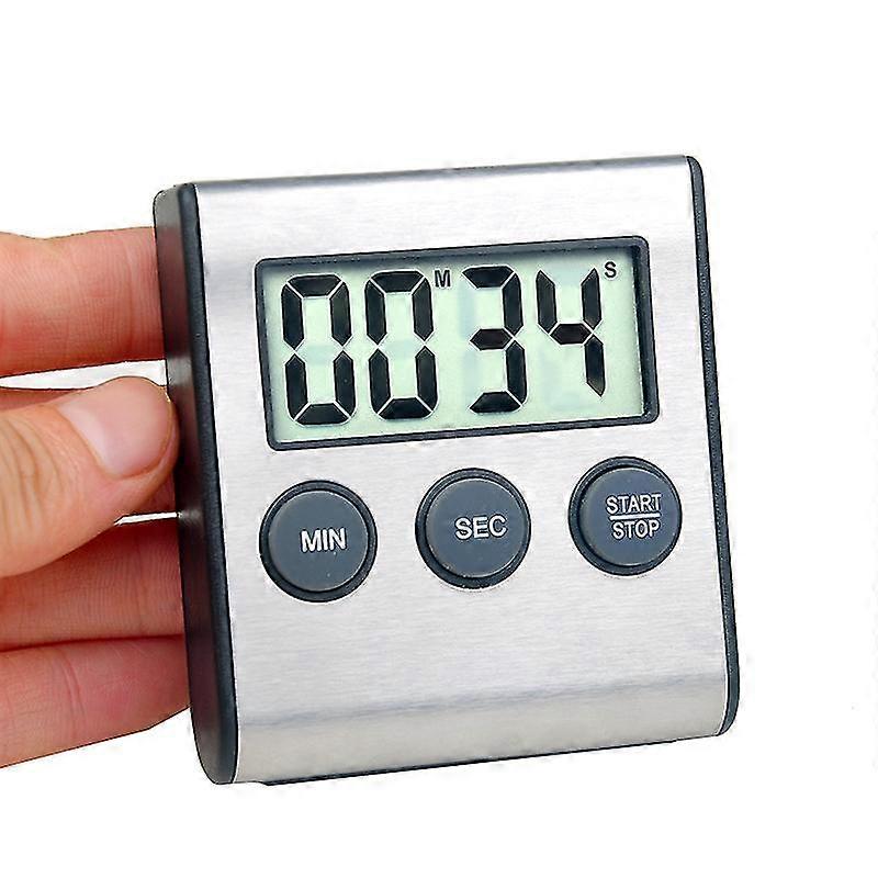 Kitchen Timer, Digital Kitchen Timer Magnetic Countdown Kitchen Timer With Loud Alarm Stainless Steel Timer F