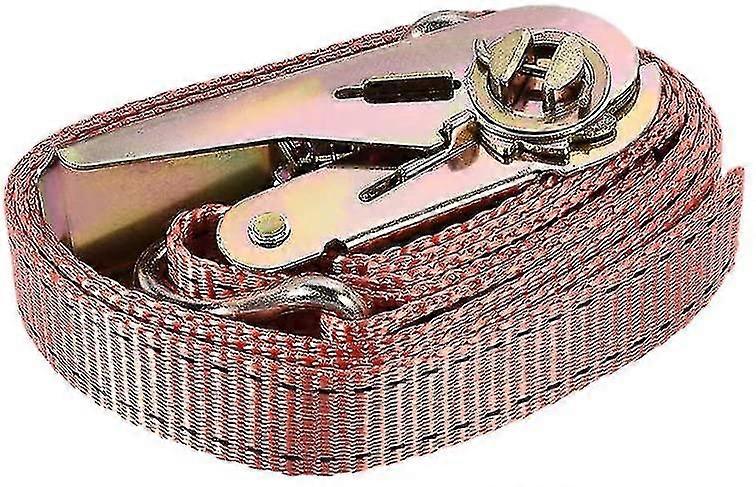 Ratchet Tie Down Lashing Strap 1mx25mm 800kg Load Cap Polypropylene With Double J Hook