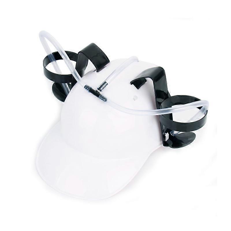 Drinking Helmet Adjustable Labor-saving Plastic Novelty Lazy Drinks Helmet Supplies for Home
