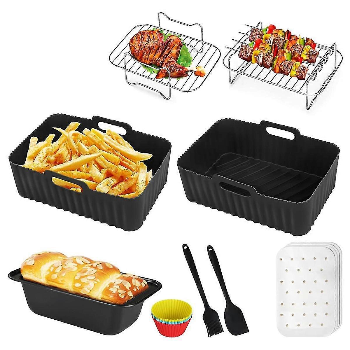 Accessori per friggitrice ad aria, per friggitrice ad aria Ninja AF300UK AF400UK/Tower T17088//Devology, fodera per friggitrice ad aria in silicone