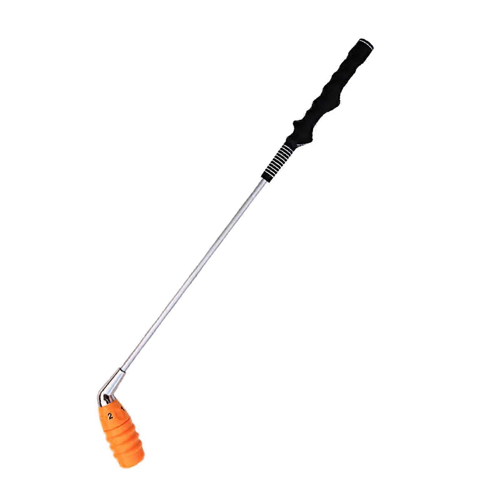 Golf Swing Trainer Tool Training Stick Beginner Practice Auxiliary Orange