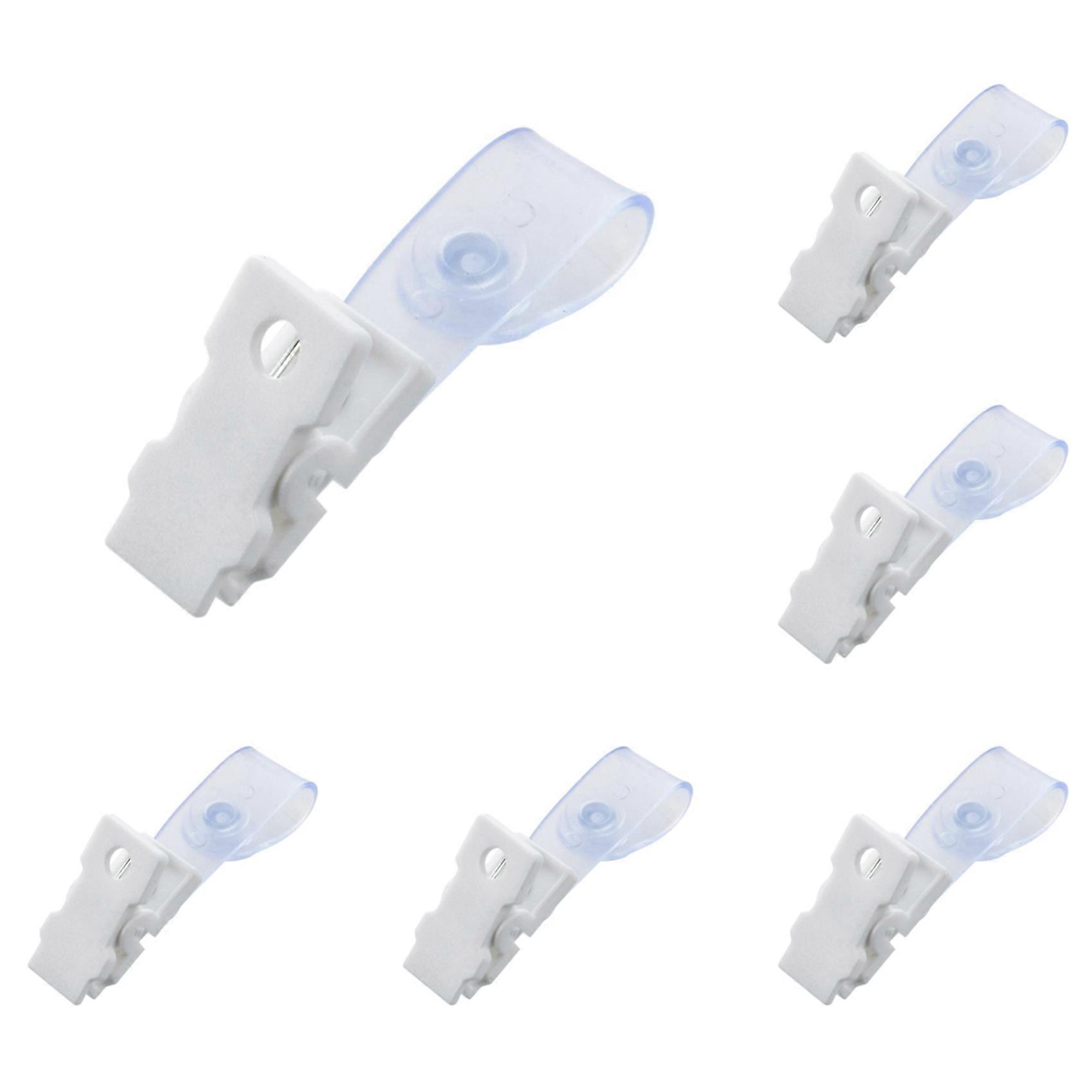 120 Pcs Plastic ID Card Name Tag Holder Badge Strap White Clear