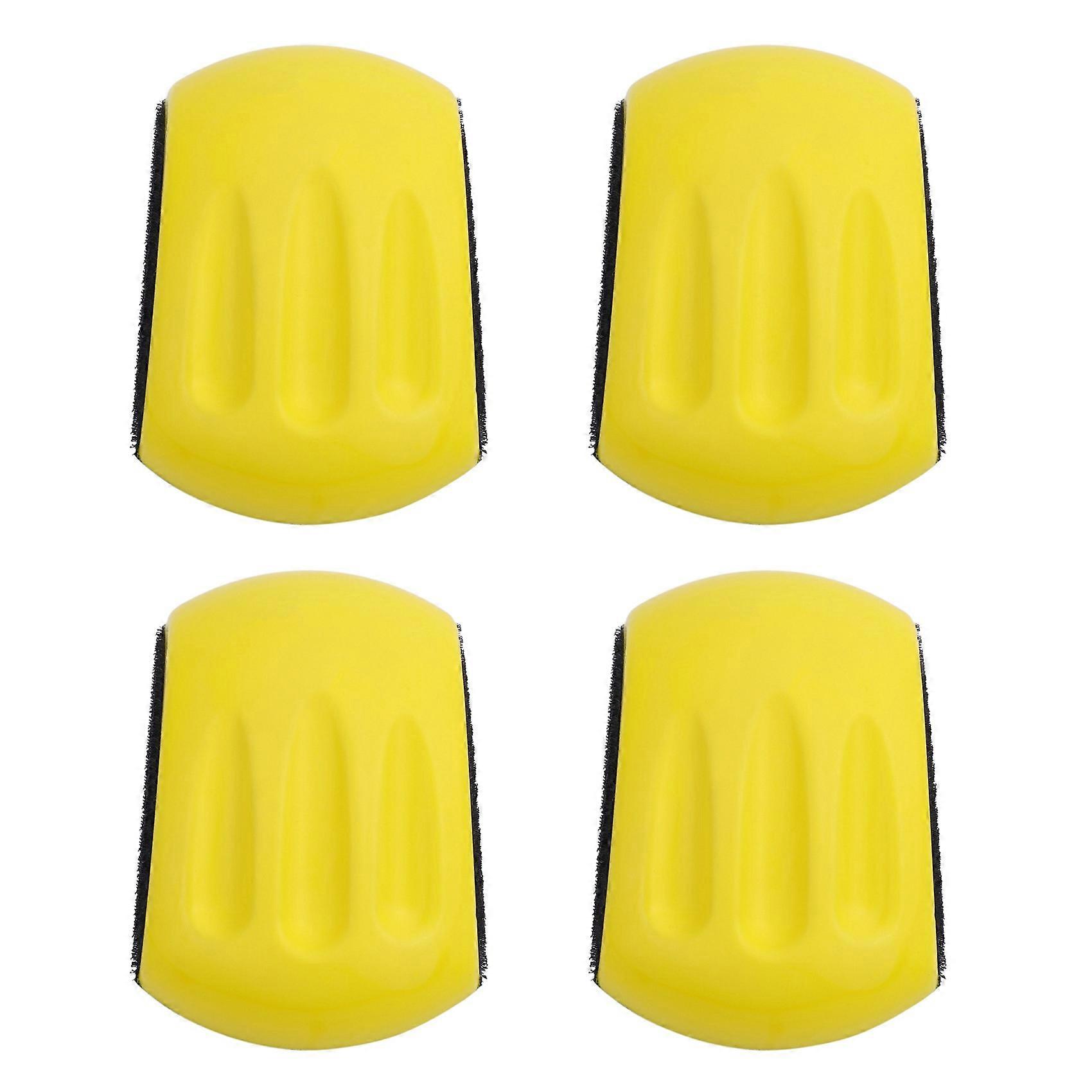 4X 5 Inch Hand Sanding Block for Hook & Loop Sandpaper Hand Pad Polishing Pad Abrasive Tools