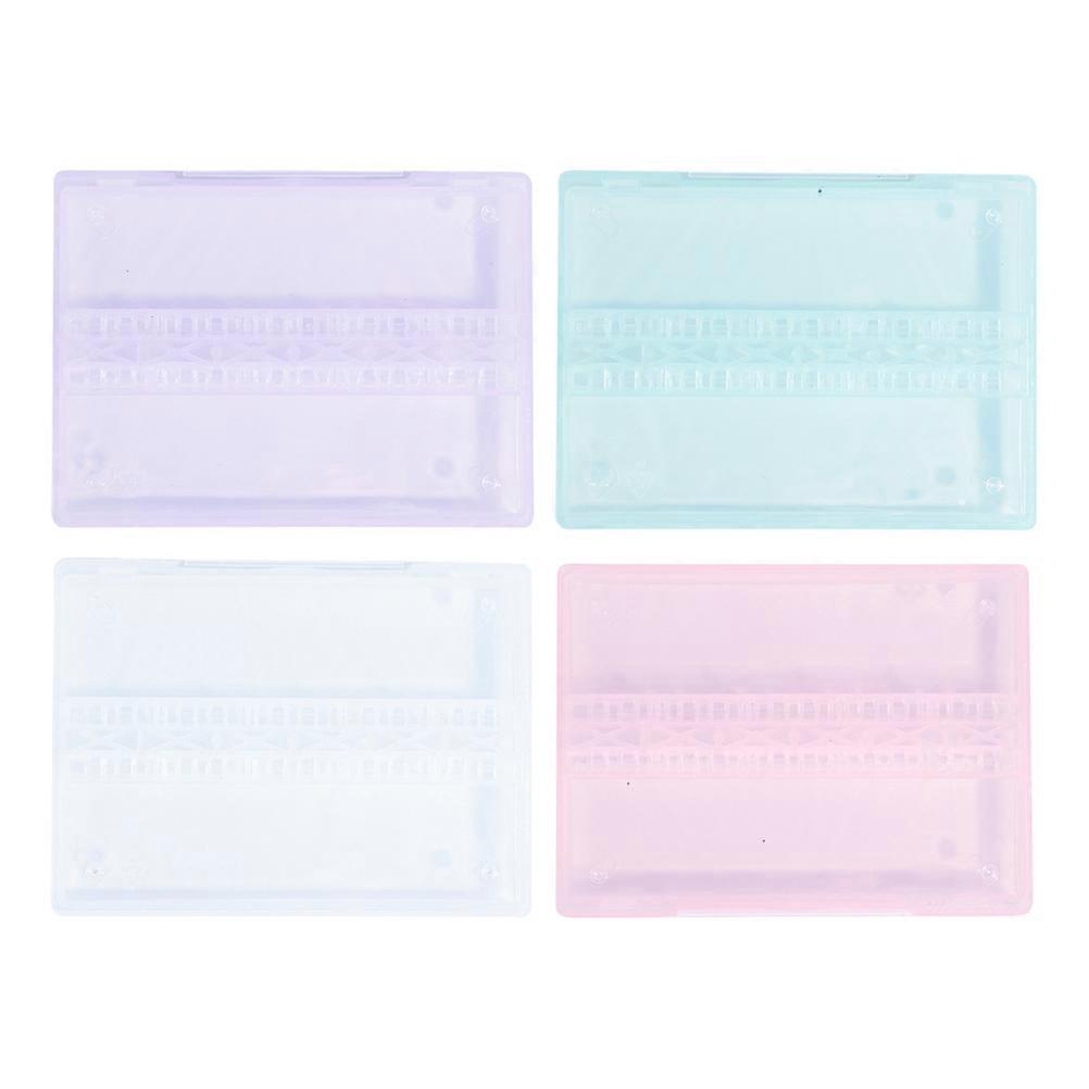 4Pcs Electric Grinding Head Mini Storage Boxes Manicure Tool Empty Boxes