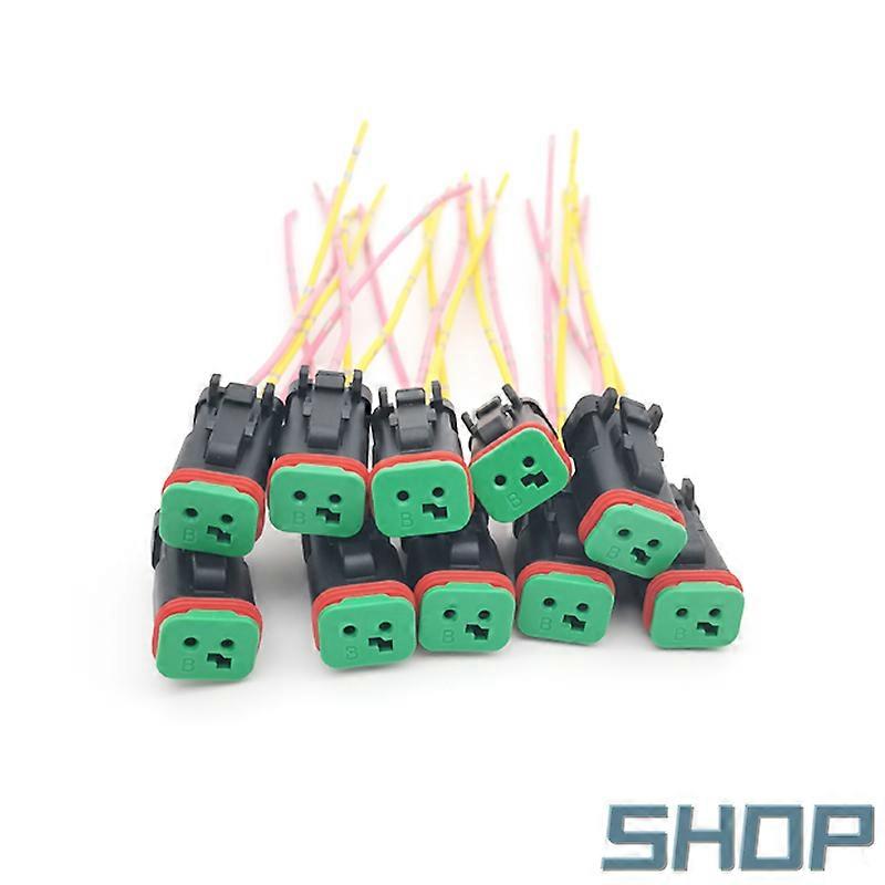 1and 10PC2pin For Komatsu Caterpillar CAT excavator solenoid valve, water temperature and speed sensor, lighting plug connector