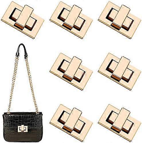 Bag Clasp, 7 Pcs Bag Clasps Fasteners Are Used to Make Bag/Wallet/Purse, Handbag Clasp Uses Classic and Elegant Golden Design / Locks for Handbags