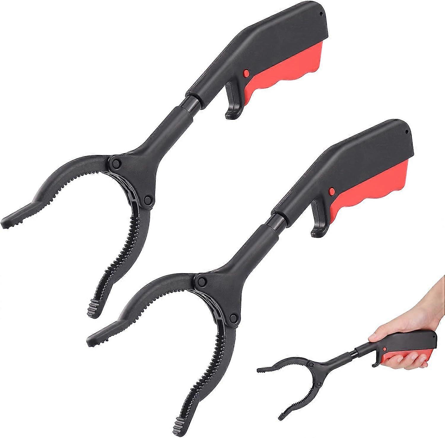 2pcs Short Pickup Tongs, 30cm Object Pickup Tongs for Adults and Children, Leaf Picker for Handicapped, Multi-Purpose Garbage Picker, Convenient for D