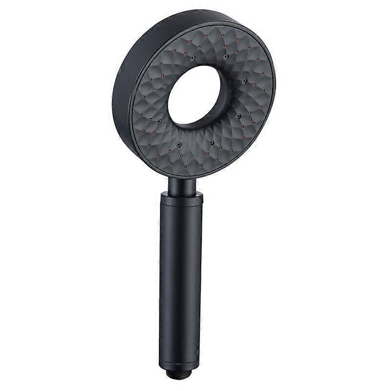 Hochdruck-Duschkopf mit 3 Funktionen Handbrause Anti-Kalk-Handbrause Wassersparender Duschkopf, Schwarz 1 Stück