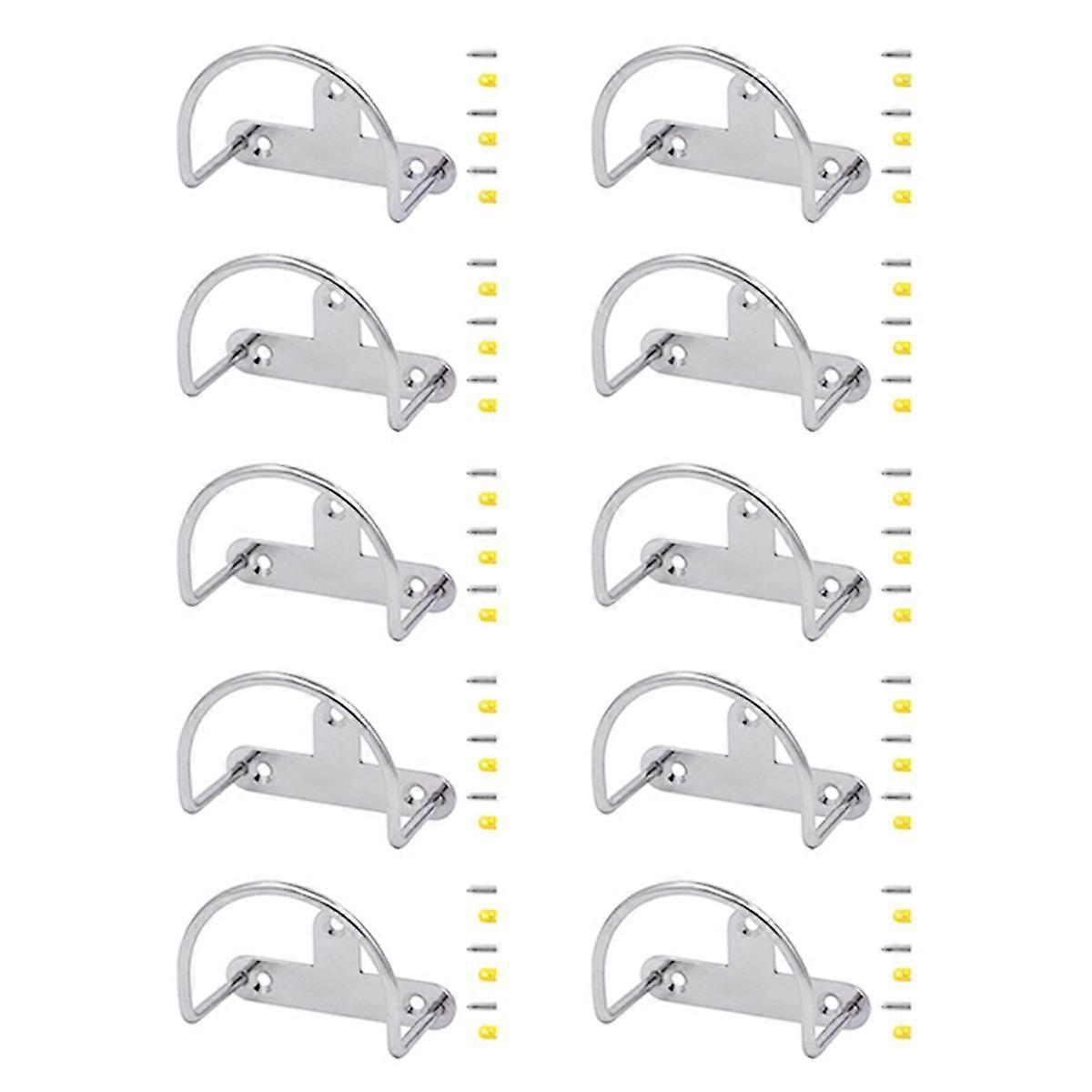10PCS U Style Swimming Pool Tool Cleaning Accessory Holder for Pool Rakes, Skimmers & Nets, Pool Maintenance Kit