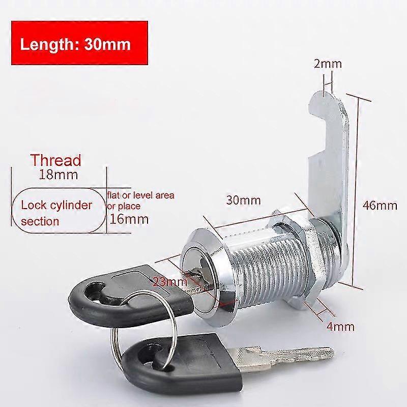 Cam Lock Locker Furniture Lock Post Mail Box Lock Camlock Cabinet Drawer Key~~