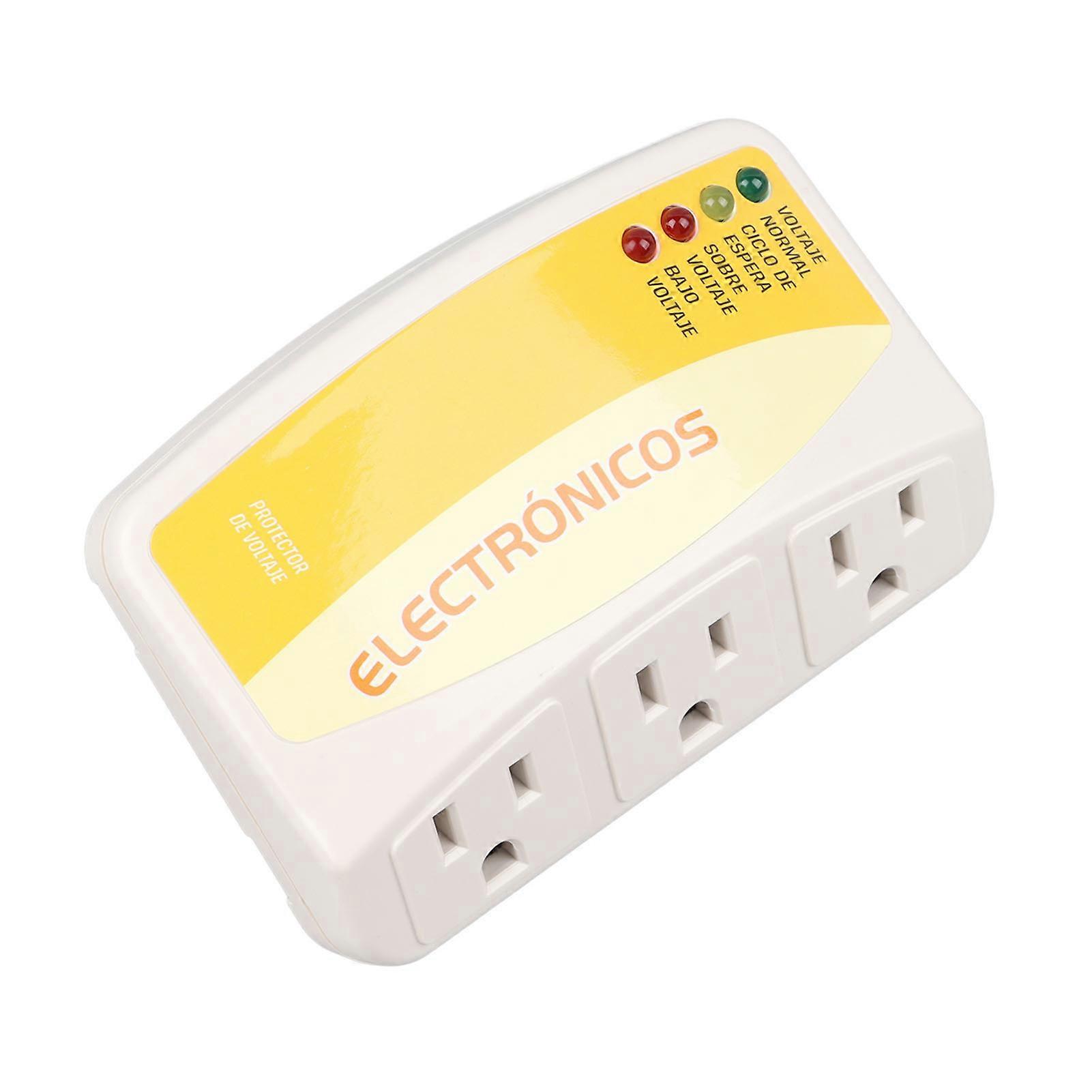 3 Outlet Power Strip with Surge Protection Auto Overload US 120V 1440W for Home Appliances