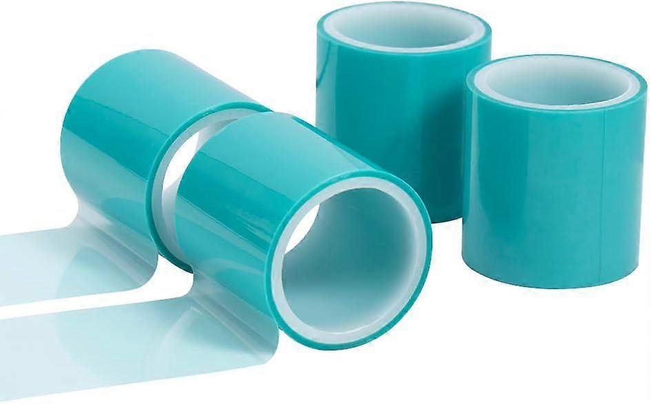 4 Rolls 22 Yards Resin Tape 2 Inch Wide Seamless Paper Tape Green Craft Tape Traceless Adhesive Tape for Hollow Frame Bezels Epoxy UV Resin Craft Pend
