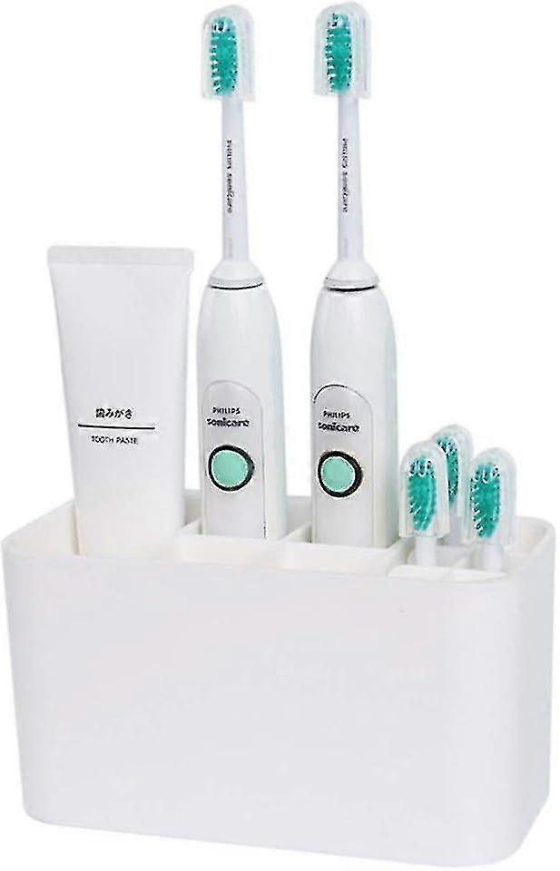 Toothbrush Holder For Electric Toothbrusheswall Mounted Toothpaste Bathroom Storage Organizer