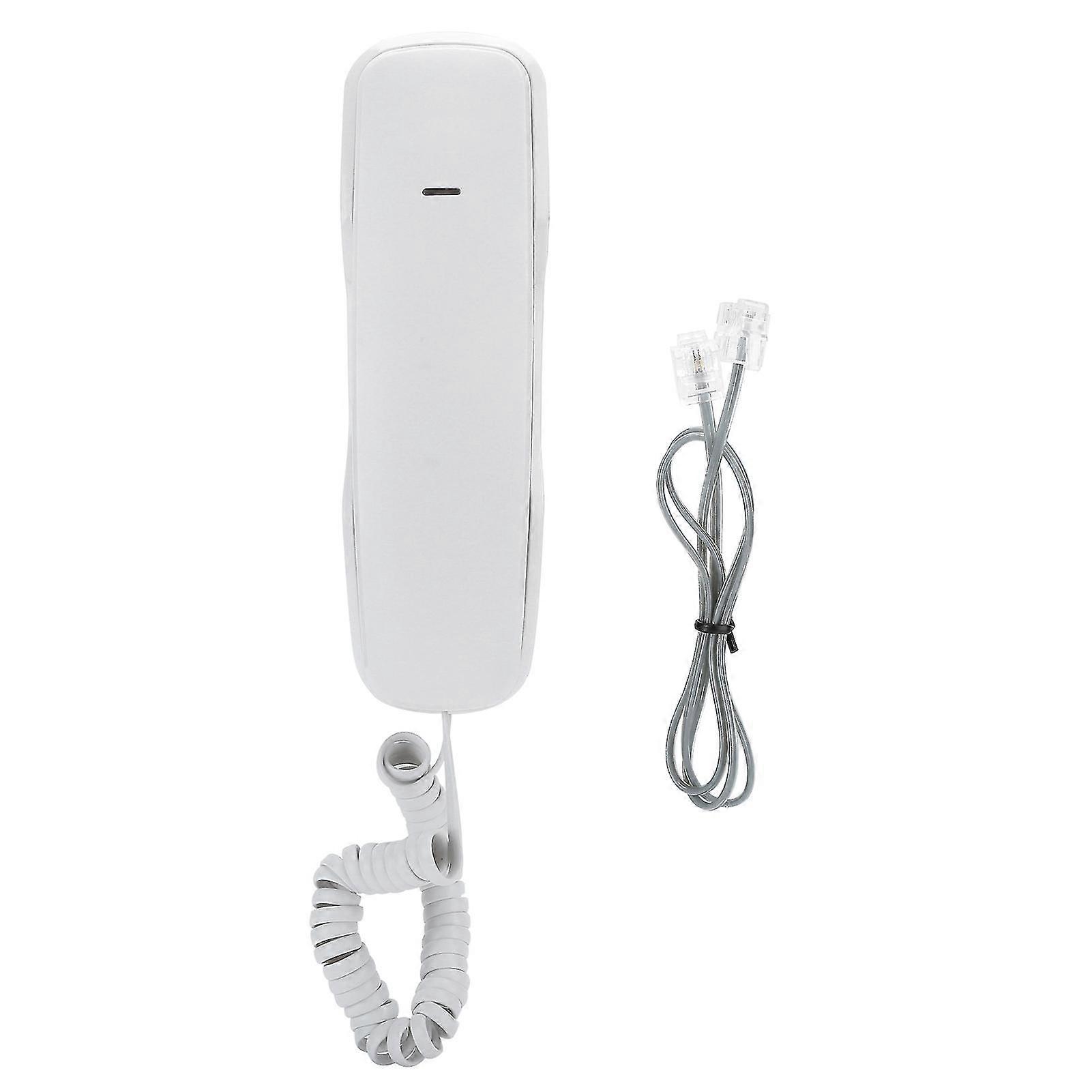 Wall Mounting White Telephone Extension for Home Business - A061 Upgrade, No Disturb