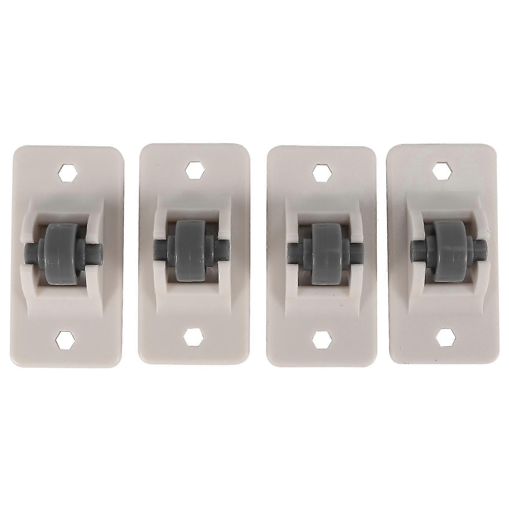 8pcs Adhesive Casters Pulley Rollers For Drawer Storage Box Trash Can Small Furniture Hardware Dire