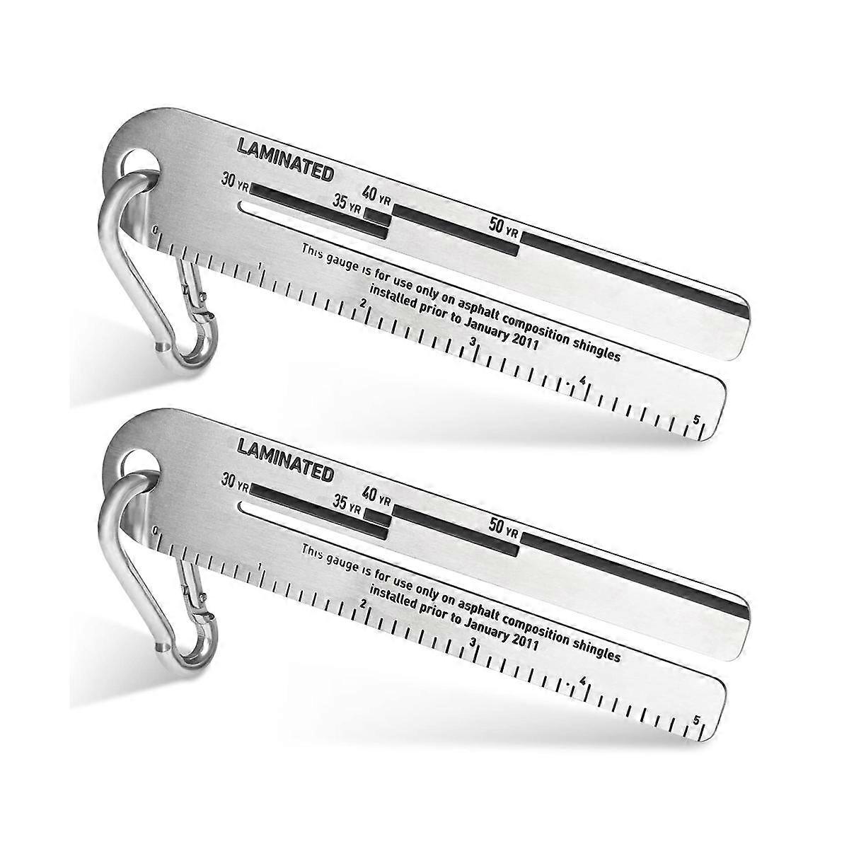 2Pack 4/09 Shingle Gauges,Roof Pitch Gauge,Measuring Tool for Roofing Shingles, Analyzing the Thick