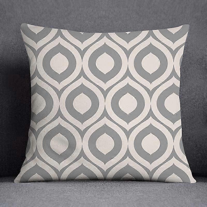 Pillowcase Square Pattern Style-953 Bedroom Sofa Car Cushion Cover Pillowcase