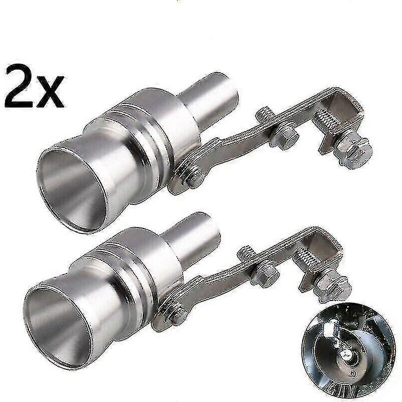 2x Xl Car Exhaust Pipe Oversized Turbo Sound Whistle Simulator Growl Maker Loud - XC