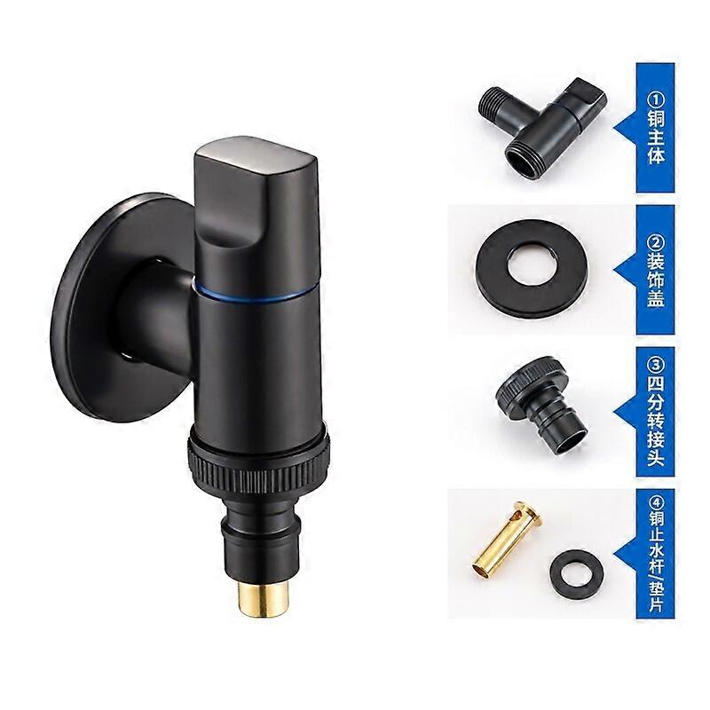 Copper Washing Machine Faucets Soild Brass Single Cold Wall Mounted G1/2/G3/4 Bibcock Outdoor Garden Mop Pool Tap New Laundry Combo Units