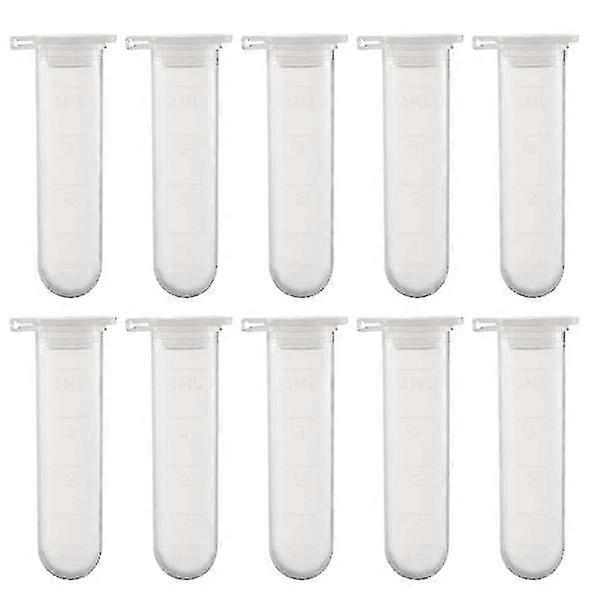 50pcs 5ml Science Laboratory Centrifuge Tubes Test Snap Lid Experiment Tubes