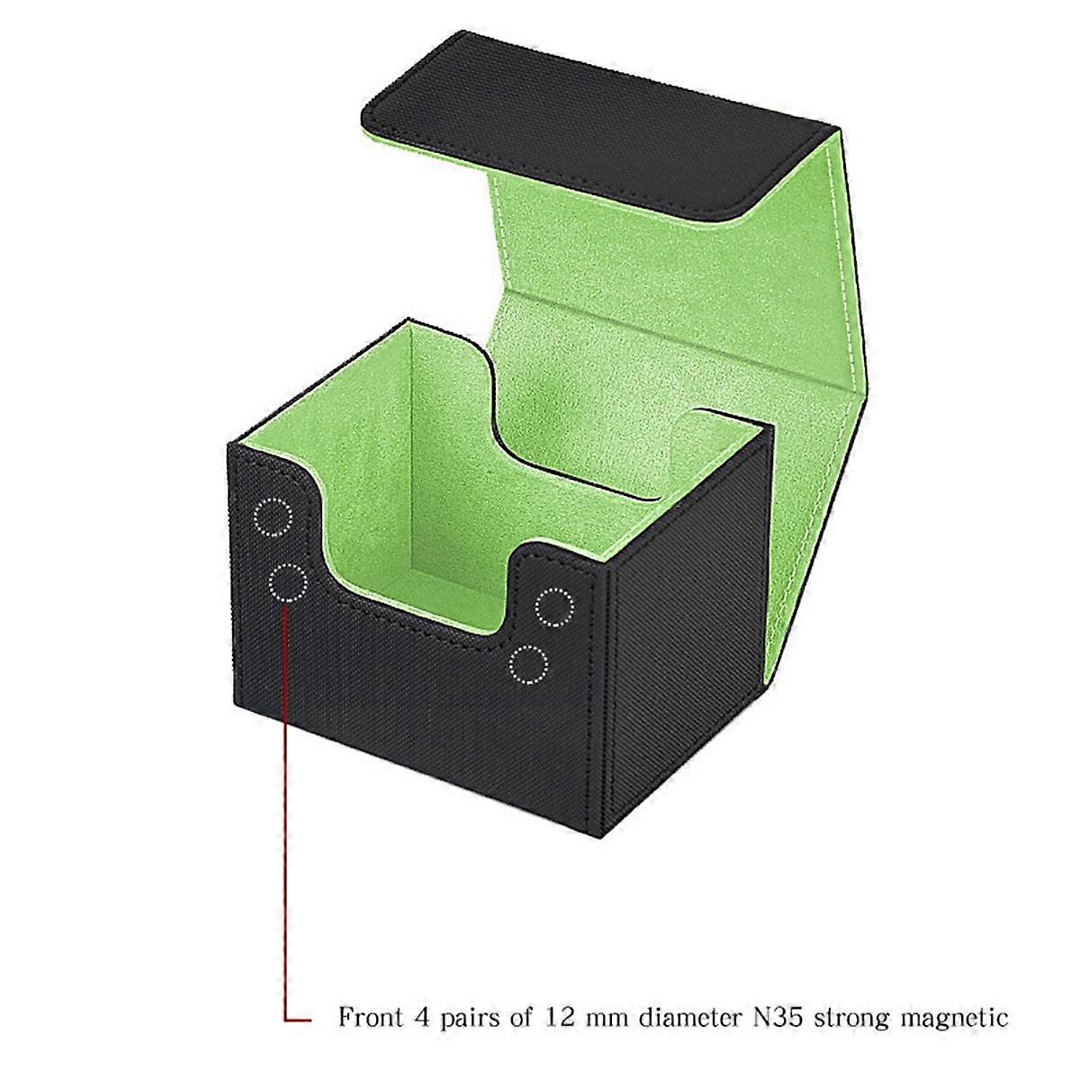 Trading Card Deck Box Card Organizer Storage Collectible Game Card Cases Protectors Container for 100+ Cards Orange